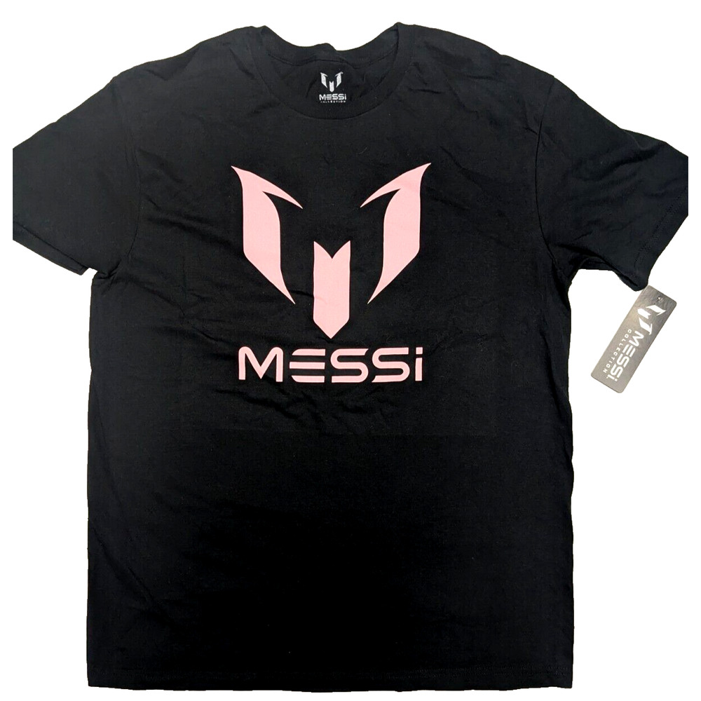 Messi Collection Shirt Size Large Lionel Messi Black Short Sleeve